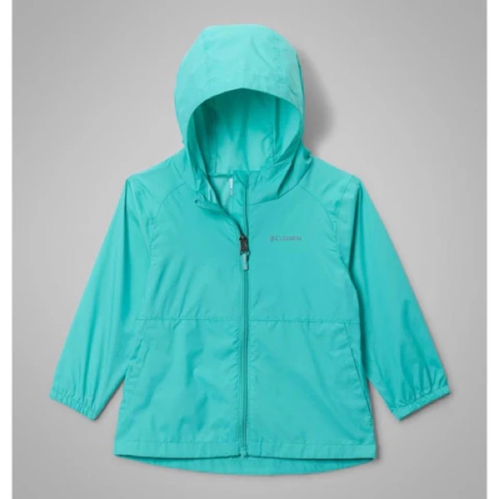 🩷5/$25 Columbia Teal Outdoor Jacket kids small 7/8